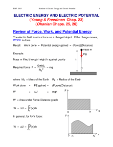 Handout 4 - electric energy and potential