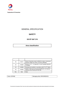 GS EP SAF 216 - AREA CLASSIFICATION
