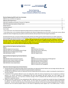 Electrical Engineering Fourth Year Program, 2016