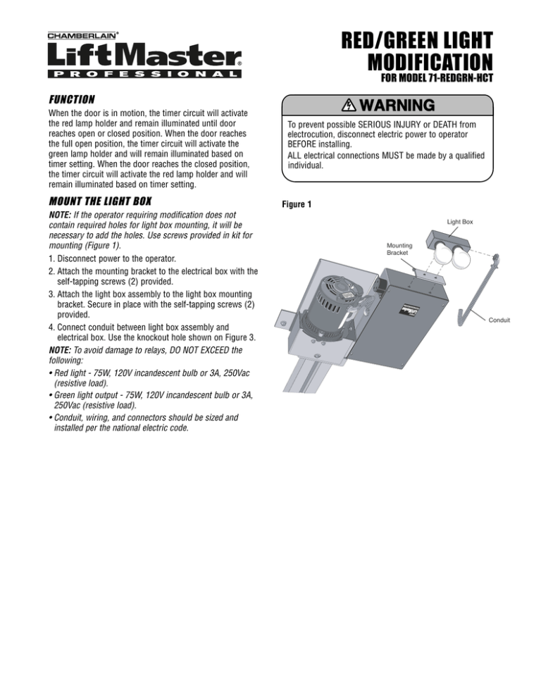 red/green light modification