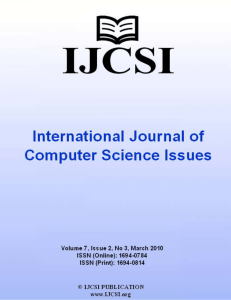 Full-Text - International Journal of Computer Science Issues