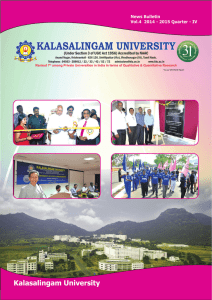 newsletter-iv - Kalasalingam University