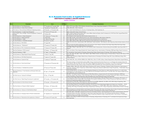 M. S. Ramaiah University of Applied Sciences