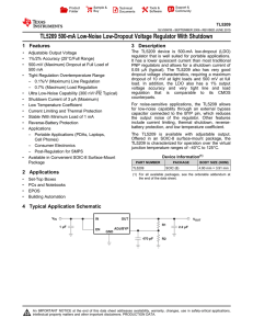 TL5209 500-mA Low-Noise Low-Dropout Voltage Regulator With