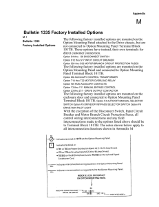 Bulletin 1335 Factory Installed Options - Allen