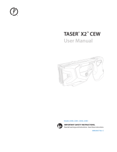 TASER® X2™ CEW User Manual