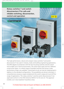 Rotary switches T and switch