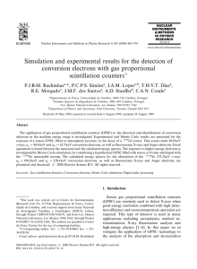 Simulation and experimental results for the detection