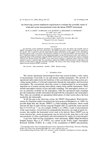 An observing system simulation experiment to evaluate the scientific