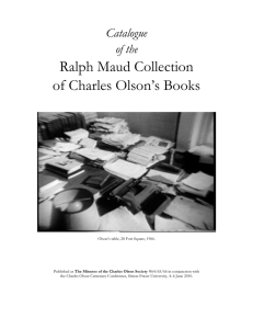 Ralph Maud Collection - The Gloucester Writers Center