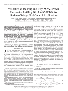Validation of the Plug-and-Play AC/AC Power Electronics Building