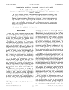 Morphological instabilities of dynamic fractures in brittle solids