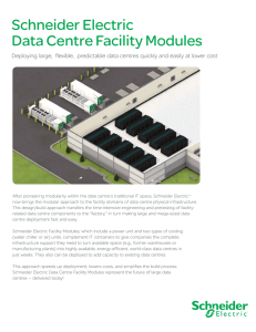 Schneider Electric Data Centre Facility Modules