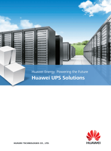 Huawei UPS Solutions