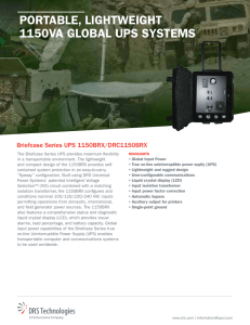 portable, lightweight 1150va global ups systems