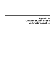 Appendix G (Overview of Airborne and Underwater Acoustics)