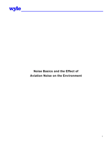 Noise Basics and the Effect of Aviation Noise on the Environment