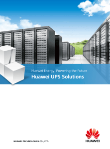HUAWEI UPS Catalog - Huawei Enterprise