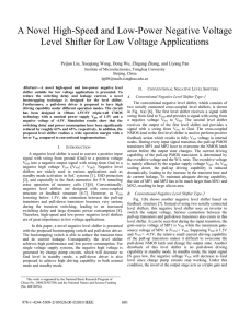 A Novel High-Speed and Low-Power Negative Voltage Level