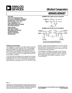 Ultrafast Comparators AD96685/AD96687