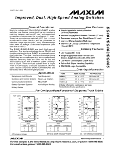 DG401/DG403/DG405 Improved, Dual, High