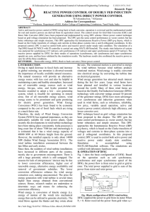 reactive power control of doubly fed induction generator using direct