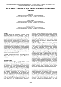 Performance Evaluation of Wind Turbine with Doubly