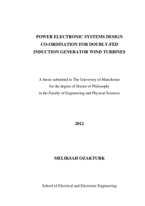 power electronic systems design co-ordination for doubly