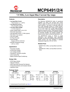 MCP6491/MCP6492/MCP6494 Data Sheet