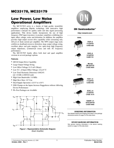 MC33178, MC33179 Low Power, Low Noise