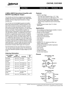 Intersil CA3140 Op-Amp