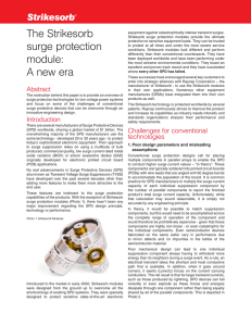 The Strikesorb surge protection module: A new era