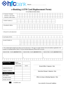 Card Replacement Form