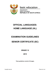 Home Language - Department of Basic Education