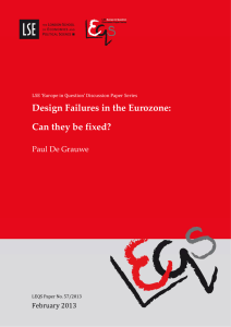 Design Failures in the Eurozone: Can they be fixed?