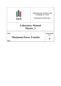 Laboratory Manual Physics_1 Maximum Power Transfer 5