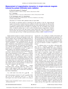 Measurement of magnetization dynamics in