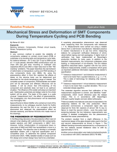 Mechanical Stress and Deformation of SMT Components During