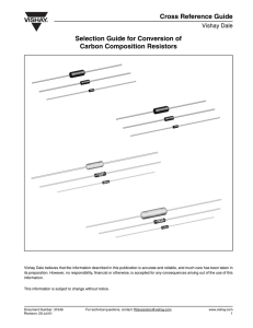 Cross Reference Guide Selection Guide for Conversion of Carbon
