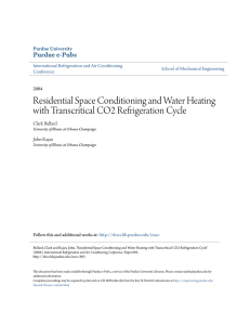 Residential Space Conditioning and Water Heating - Purdue e-Pubs