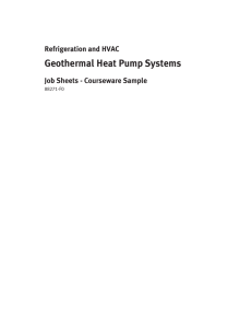 Refrigeration and HVAC - Geothermal Heat Pump Systems, Model