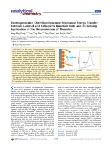 Electrogenerated Chemiluminescence Resonance Energy Transfer