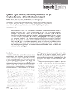 Synthesis, Crystal Structures, and Reactivity of Osmium(II) and