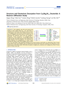 A Neutron Diffraction Study