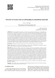 Overview of recent work on self-healing in cementitious