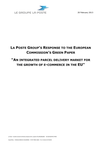 la poste group`s response to the european commission`s