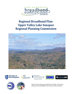 Regional Broadband Plan: Upper Valley Lake Sunapee Regional