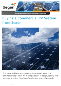 Buying a Commercial PV System from Segen