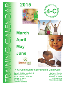 May June April March - Community Coordinated Child Care