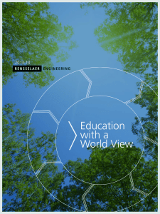 Education with a World View - Rensselaer Polytechnic Institute